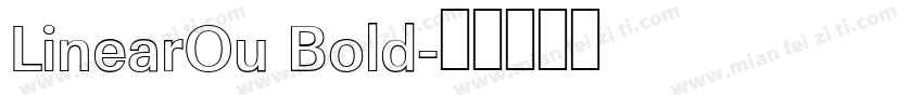 LinearOu Bold字体转换